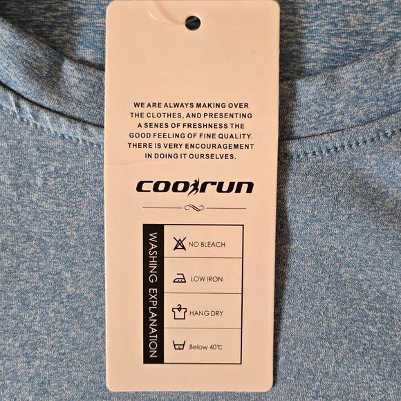 NWT CoolRun Womens Heather Sleeveless Crew Neck Athletic Tank Top Blue XXL - Picture 5 of 9